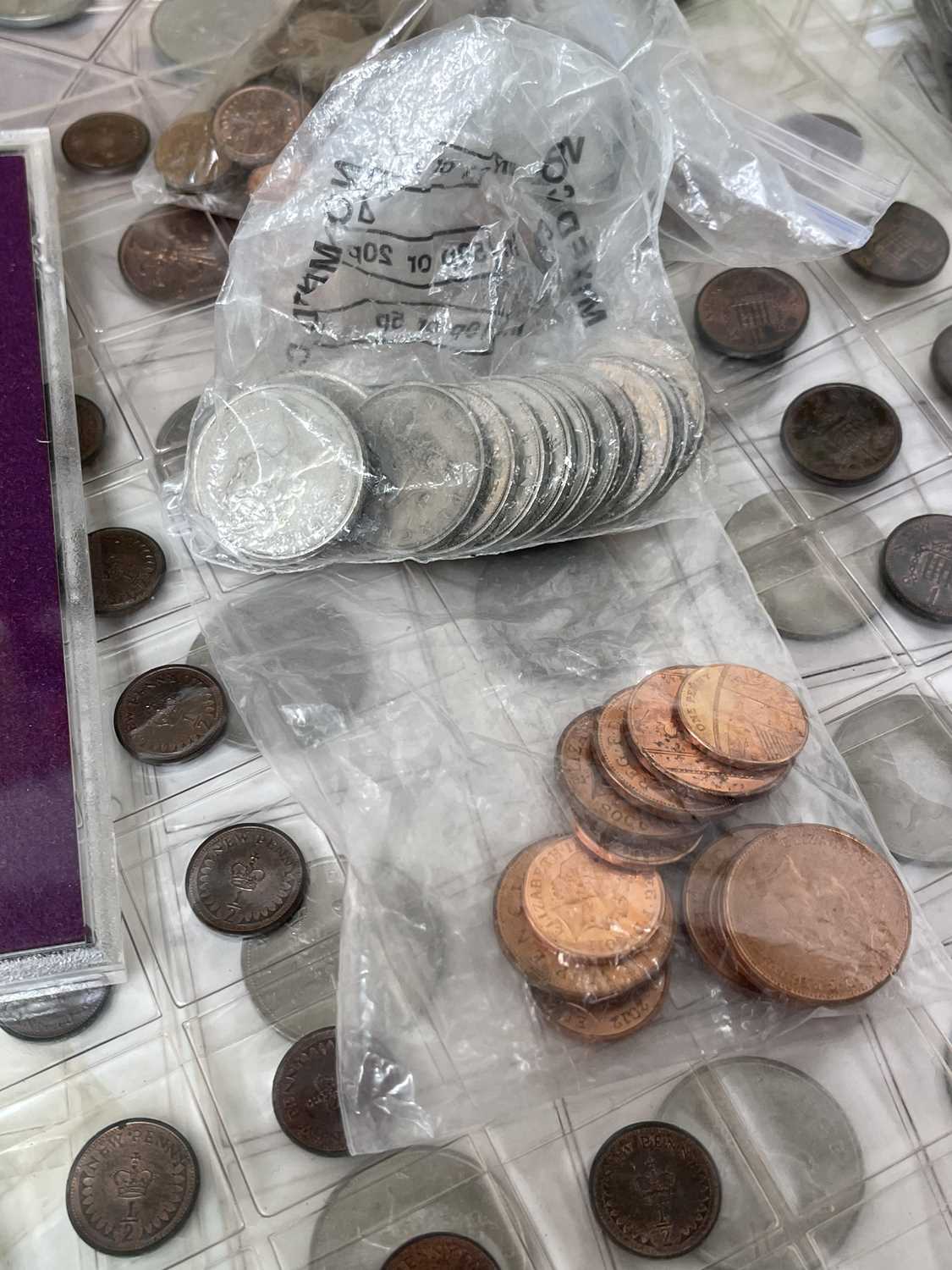 Modern UK Coinage. Box containing a quantity of modern crowns from 1951, various year sets including - Image 4 of 9