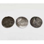 Elizabeth I, Sixpences x 3. 1562, 1567 and 1568, all worn. Condition: please request a condition