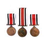 Police-Special Constabulary Long Service Medals (x3) Comprising: a) George V Crown pattern awarded