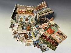 Brooke-Bond and other Trade Cards and some Cigarette cards. A box containing a quantity of trade