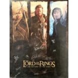 Lord of the Rings - The Return of the King Poster. A signed poster (36" x 25") signed to the front