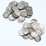 Great Britain Silver 1/- coins (x86) Lot comprises 29 pre 1920 1/- coins - Face value £1.45 PLUS