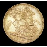 Great Britain Gold Sovereign 1904 Edward VII. Sydney Mint mark Condition: please request a condition