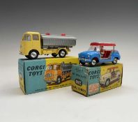 Corgi Toys. 240 Ghia Fiat 600 Jolly, blue body, red interior, some creasing to box. 460 Neville