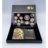 2009 UK Royal Mint (Kew Gardens) including rare 50 pence coin. 12 coin proof set in box of issue.