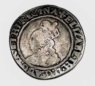 Elizabeth I, Shilling, Second Issue, mm Cross Crosslet, F. Condition: please request a condition