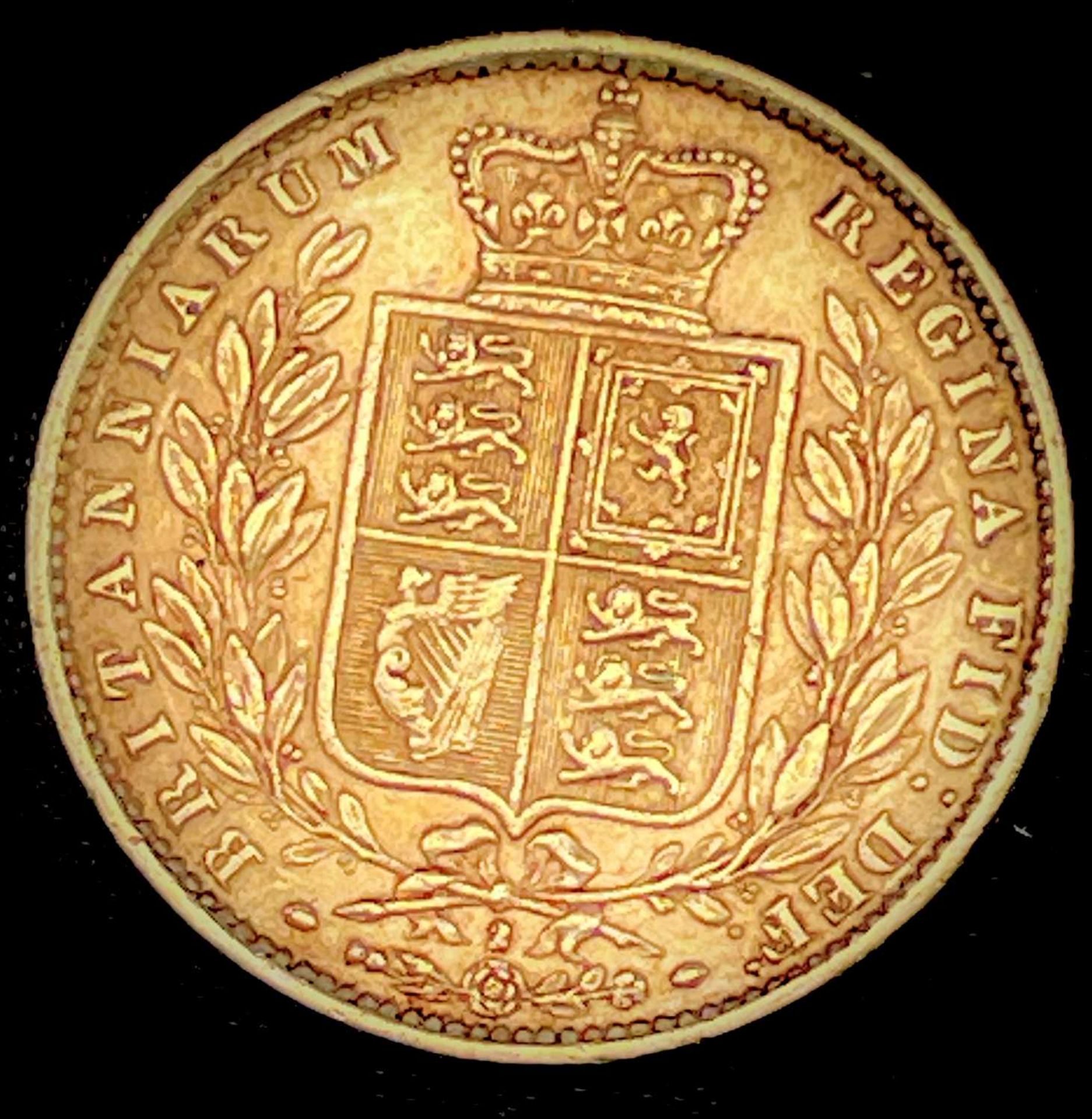 Great Britain Gold Sovereign 1871 Die no.2 Shield Back Condition: please request a condition