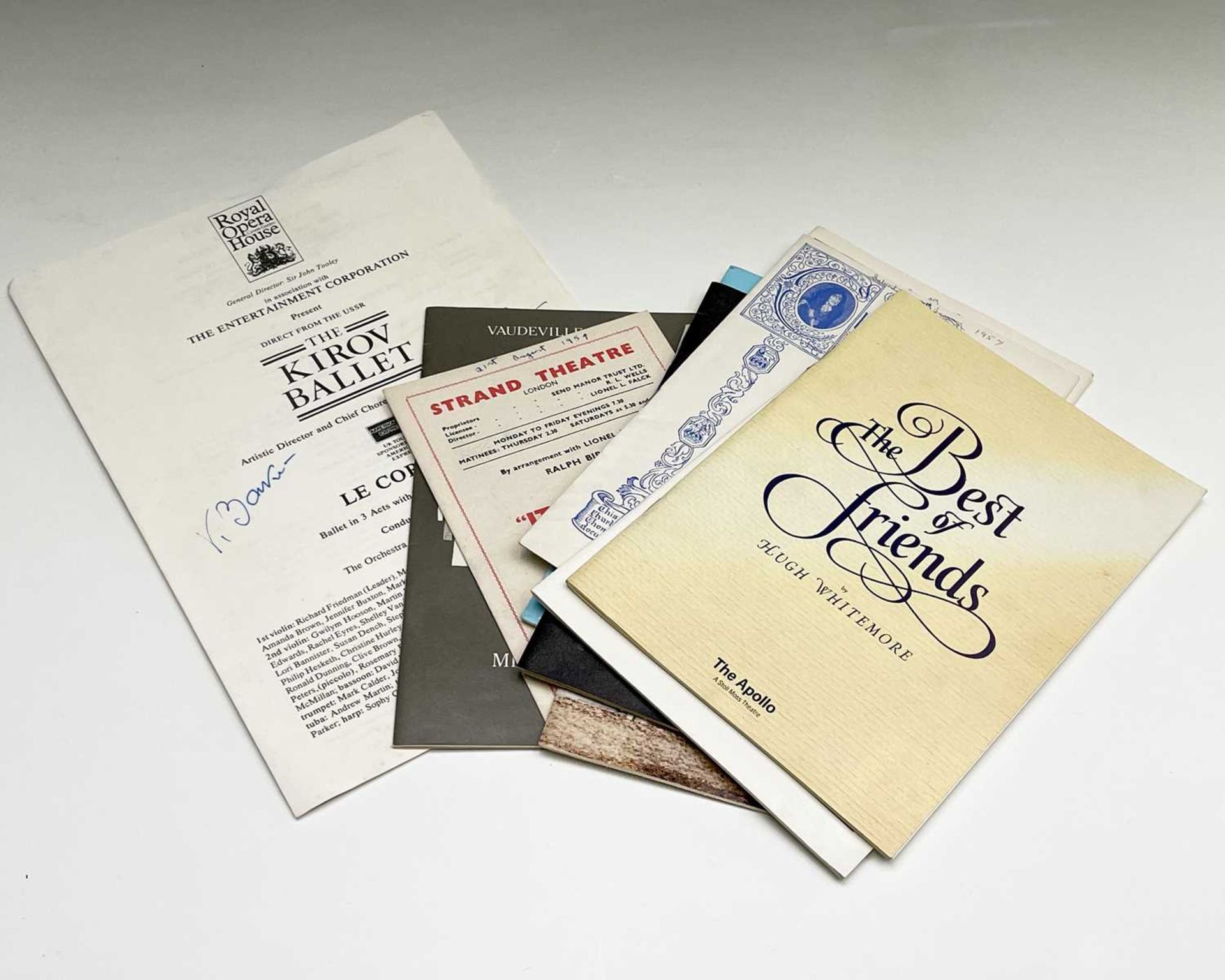 Theatrical Autographs. Approximately 20 theatre programmes mostly 1950's to 1980's all signed - - Image 9 of 9