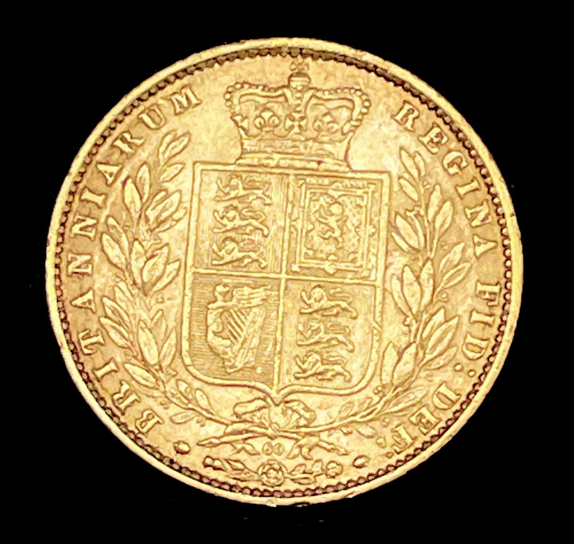 Great Britain Gold Sovereign 1869 Die no.60. Shield Back. Condition: please request a condition