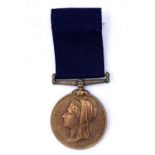 Metropolitan Police 1897 Medal. A bronze 1897 Queen Victoria medal awarded to "P.C. H. Francis E