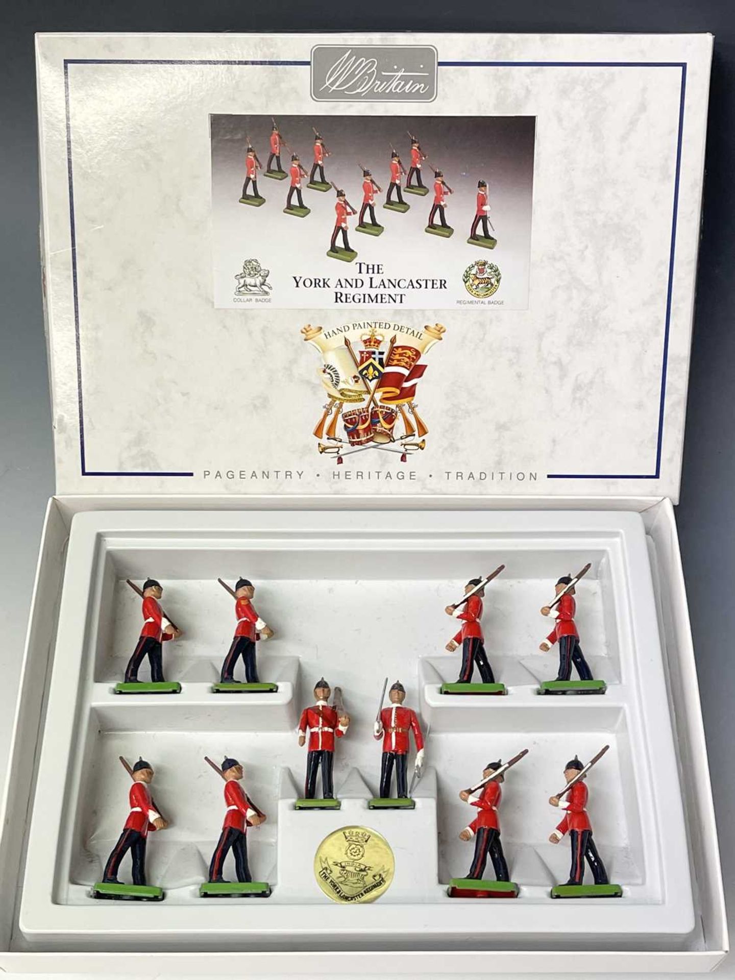 Britains - York and Lancaster Regiment and Duke of Wellington's Regiment - boxed. 20 figures in - Image 4 of 4