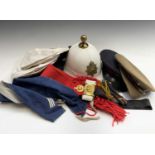 Royal Marines / other Helmets, Hats, etc. Comprising an excellent quality Royal Marines Pith