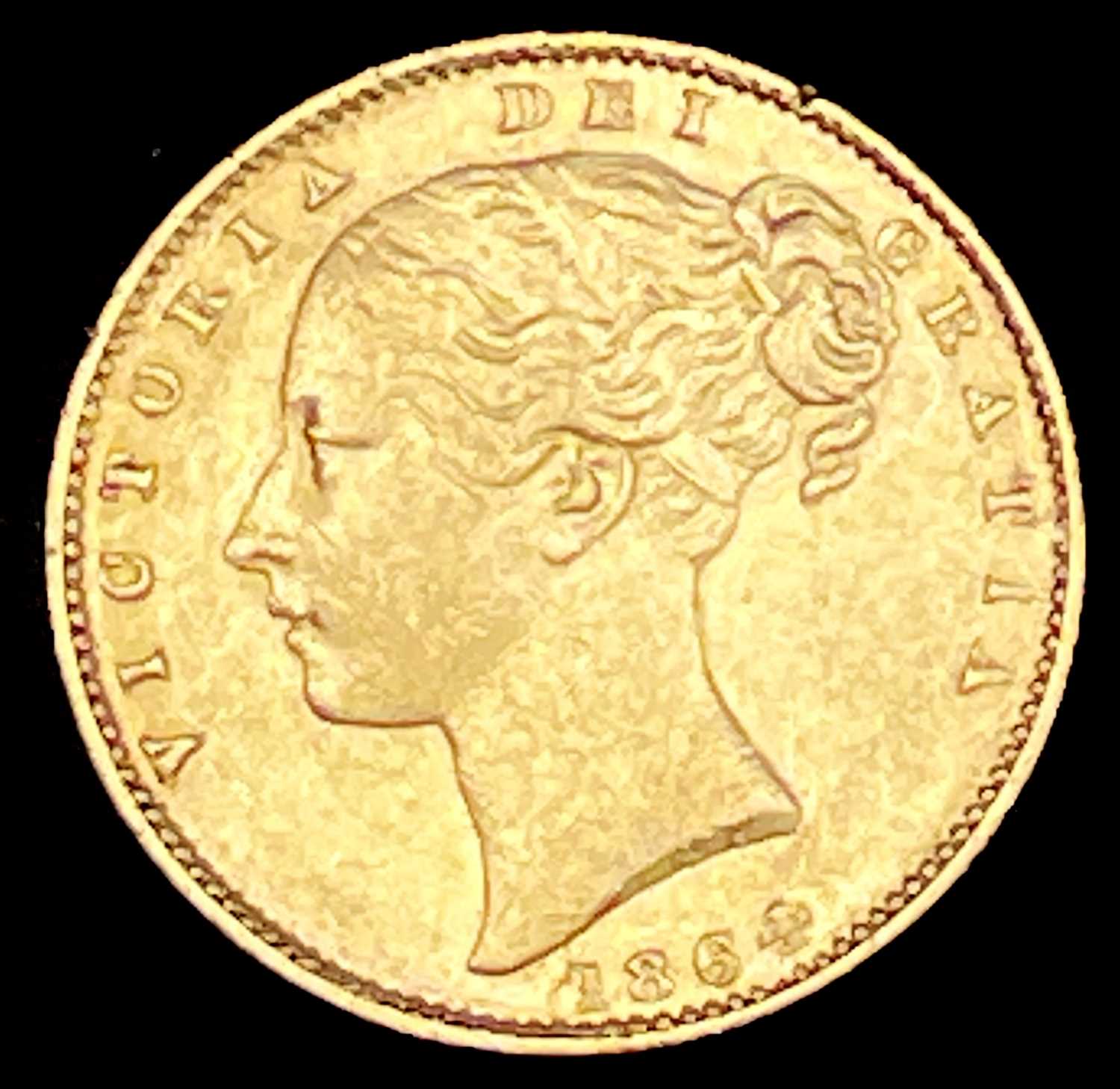 Great Britain Gold Sovereign 1864 Die no.65 Shield Bank Condition: please request a condition report - Image 4 of 4