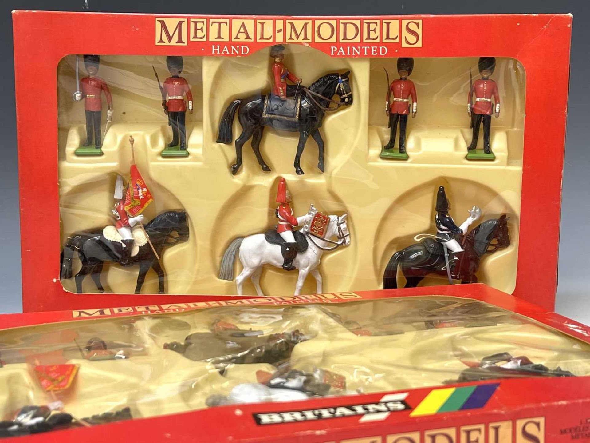 Britains - Ceremonial Sets 7218 and 7219 - both boxed. 16 figures in total, including 8 mounted. - Image 4 of 4