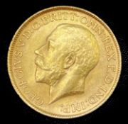 Great Britain Gold Sovereign 1912 slight EK George V Condition: please request a condition report if