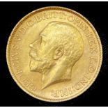 Great Britain Gold Sovereign 1912 slight EK George V Condition: please request a condition report if