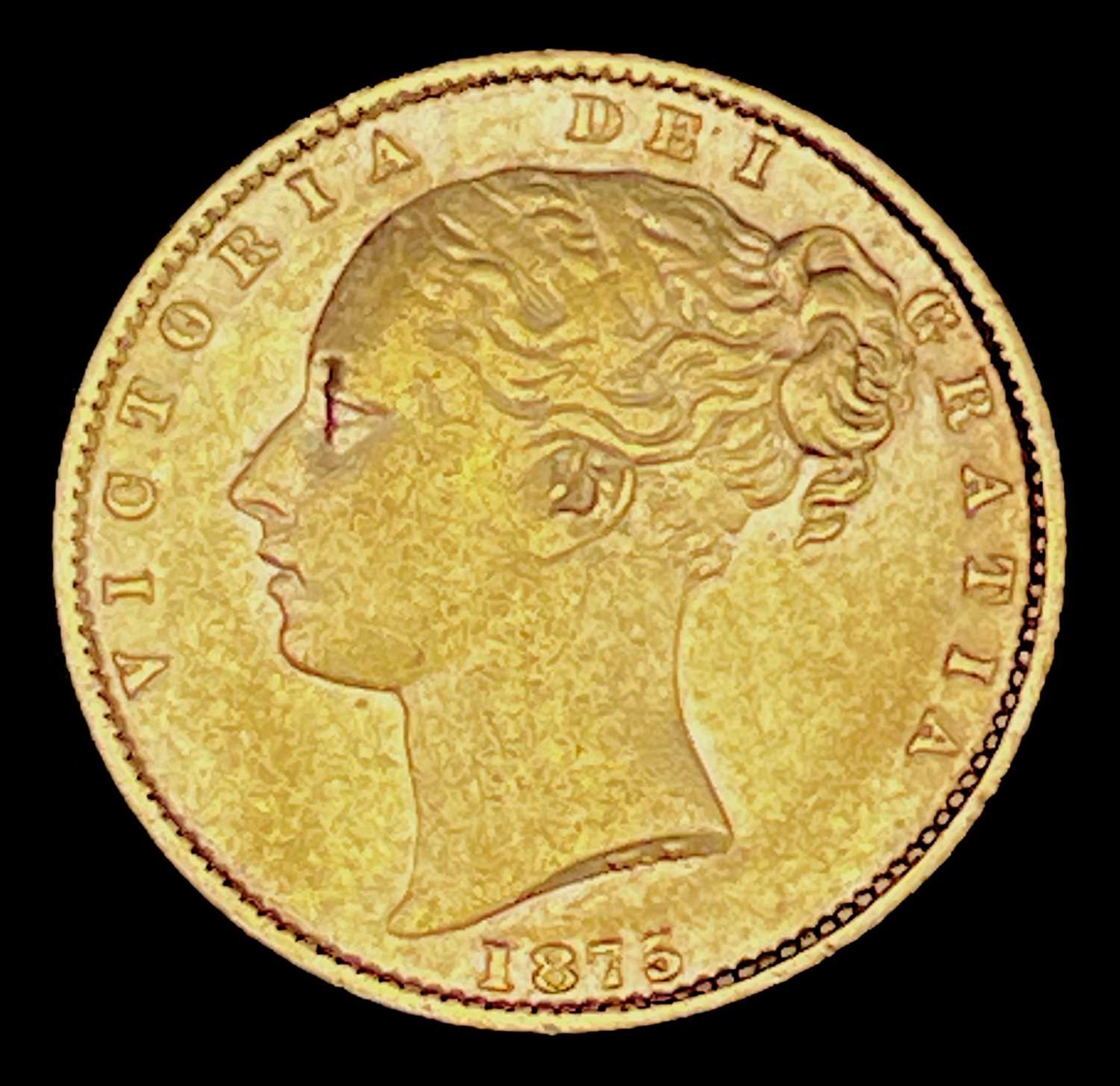 Great Britain Gold Sovereign 1875 Shield Back. Sydney Mint. Condition: please request a condition