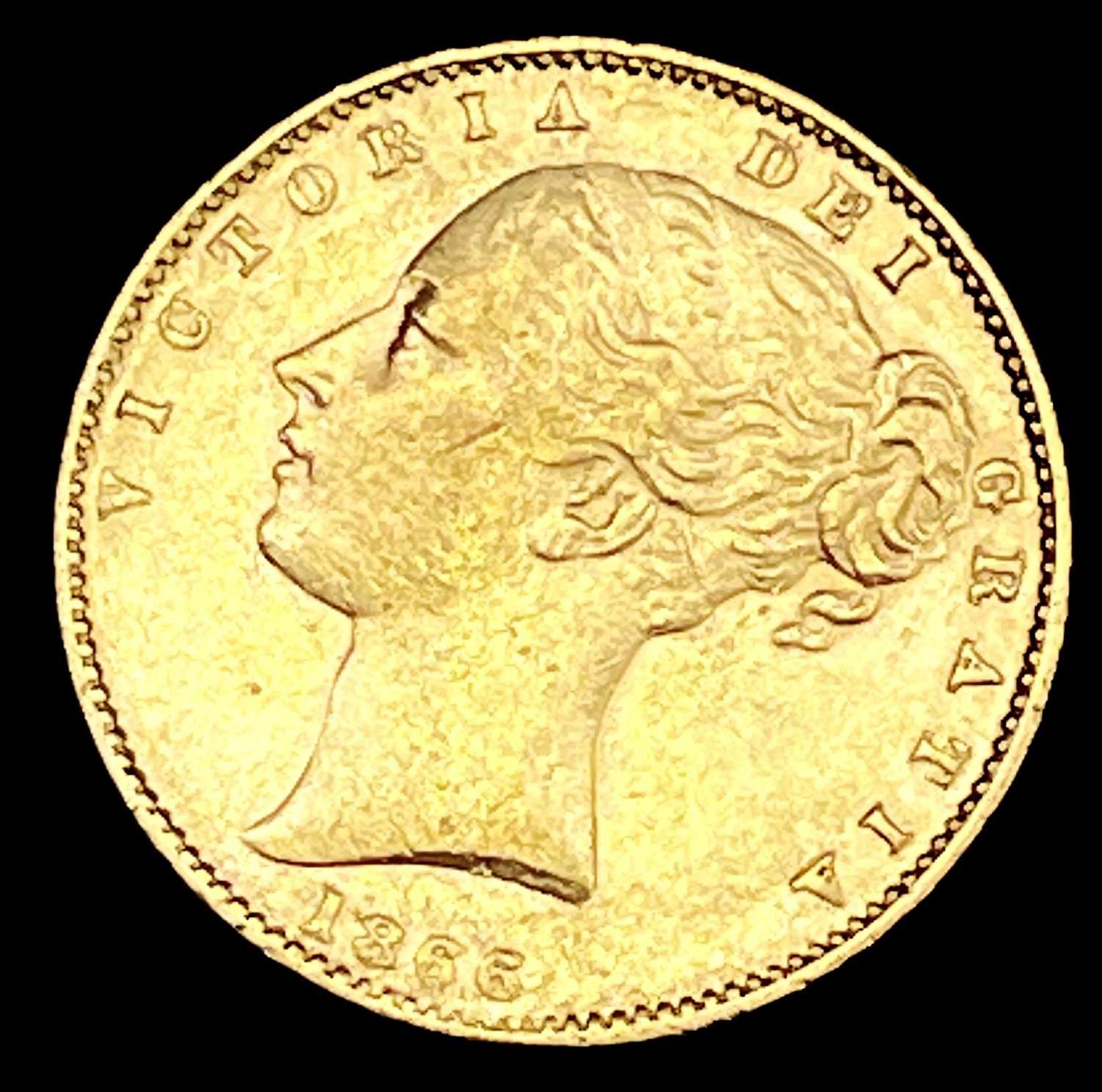 Great Britain Gold Sovereign 1866 Die no.50 Shield Back Condition: please request a condition report - Image 4 of 5