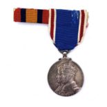 1937 GVI Jubilee Medal with paperwork showing it was awarded to Sub-Inspector A. Stanley, Police
