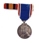 1937 GVI Jubilee Medal with paperwork showing it was awarded to Sub-Inspector A. Stanley, Police