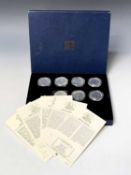 Great Britain Silver Britannia £2 coins (x7) 1998, 2005, 2006, 2007 (x2), 2015 (x2). All contained