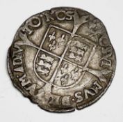 Elizabeth I Groat, First Issue 1559-60. Mm Lis, F+, Good detail althought some scratches on face.
