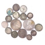 British India / Madras, etc Presidency / East India Company. Lot comprises silver coinage: 1 Rupee