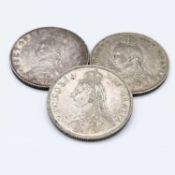 Great Britain Queen Victoria Jubilee Head 1887 2/- Select examples (x3) Comprising: 1887 (x3). All