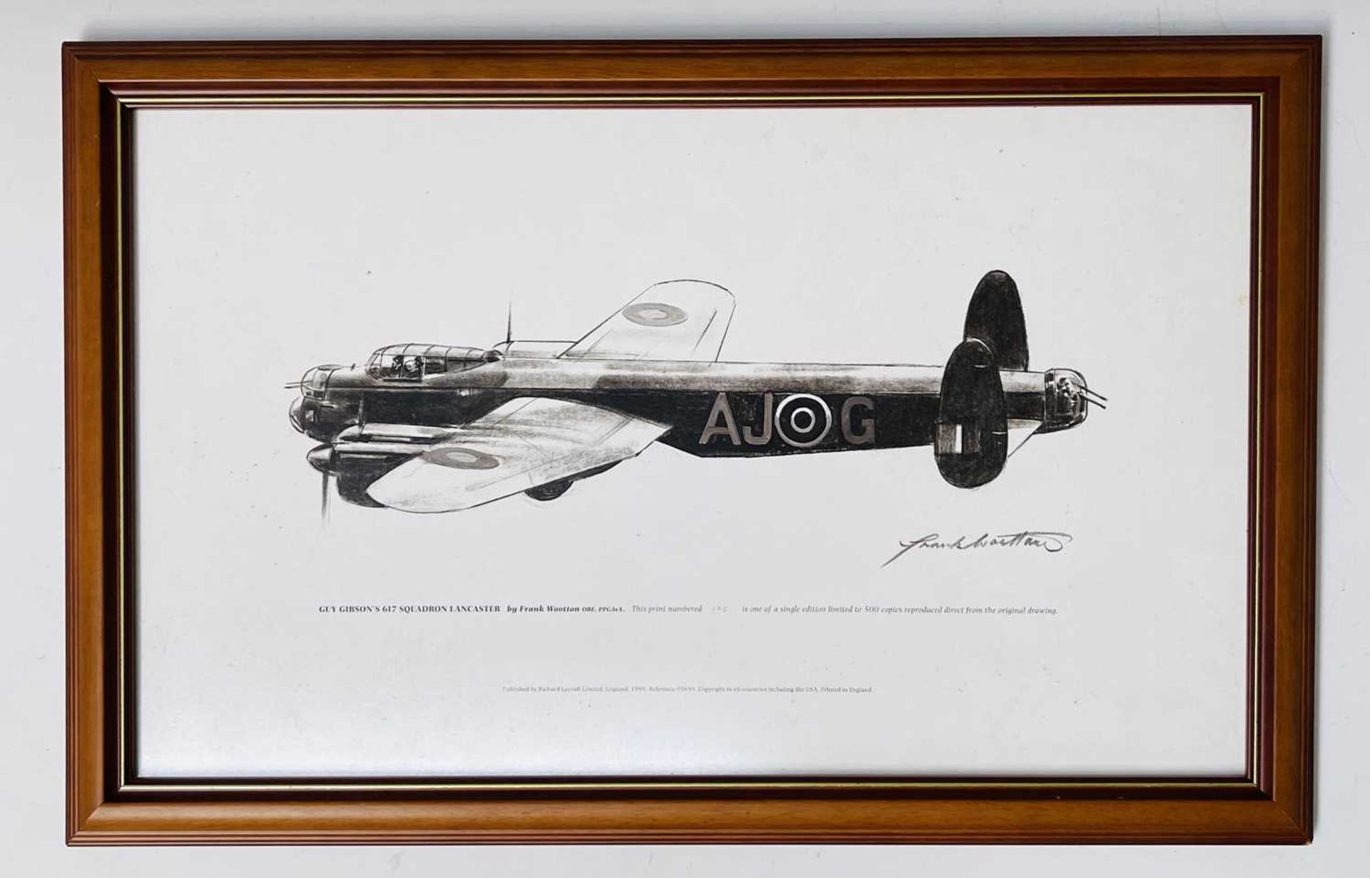 Dam Busters 617 Squadron Second World War Interest. Comprises: 2 framed pictures. Picture 1: A - Image 2 of 6