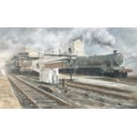 Railways - Original Railway Artwork Devon Interest, by Devon Artist R.J. Revill. A large (36" x 22")