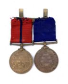 Metropolitan Police Medals Pair. A bronze 1897 Queen Victoria and a bronze 1902 King Edward VII