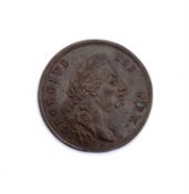 Plymouth, Devon interest. An unusual 18th century medallion commemorating King George III visit to