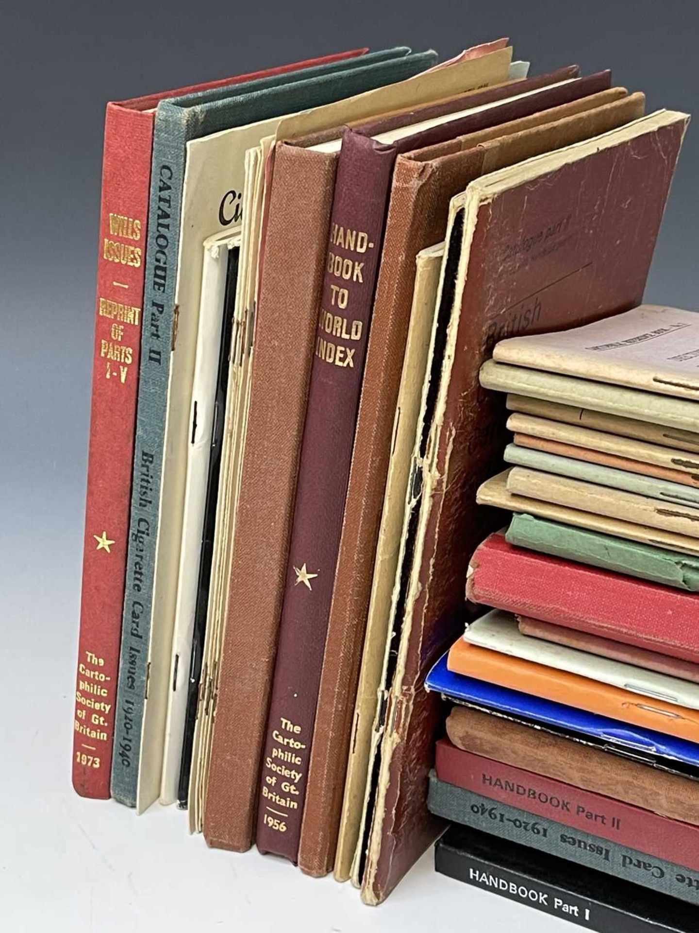 Cigarette Card Catalogues and Specialised Reference Books. A wooden box mainly comprising volumes - Image 5 of 7