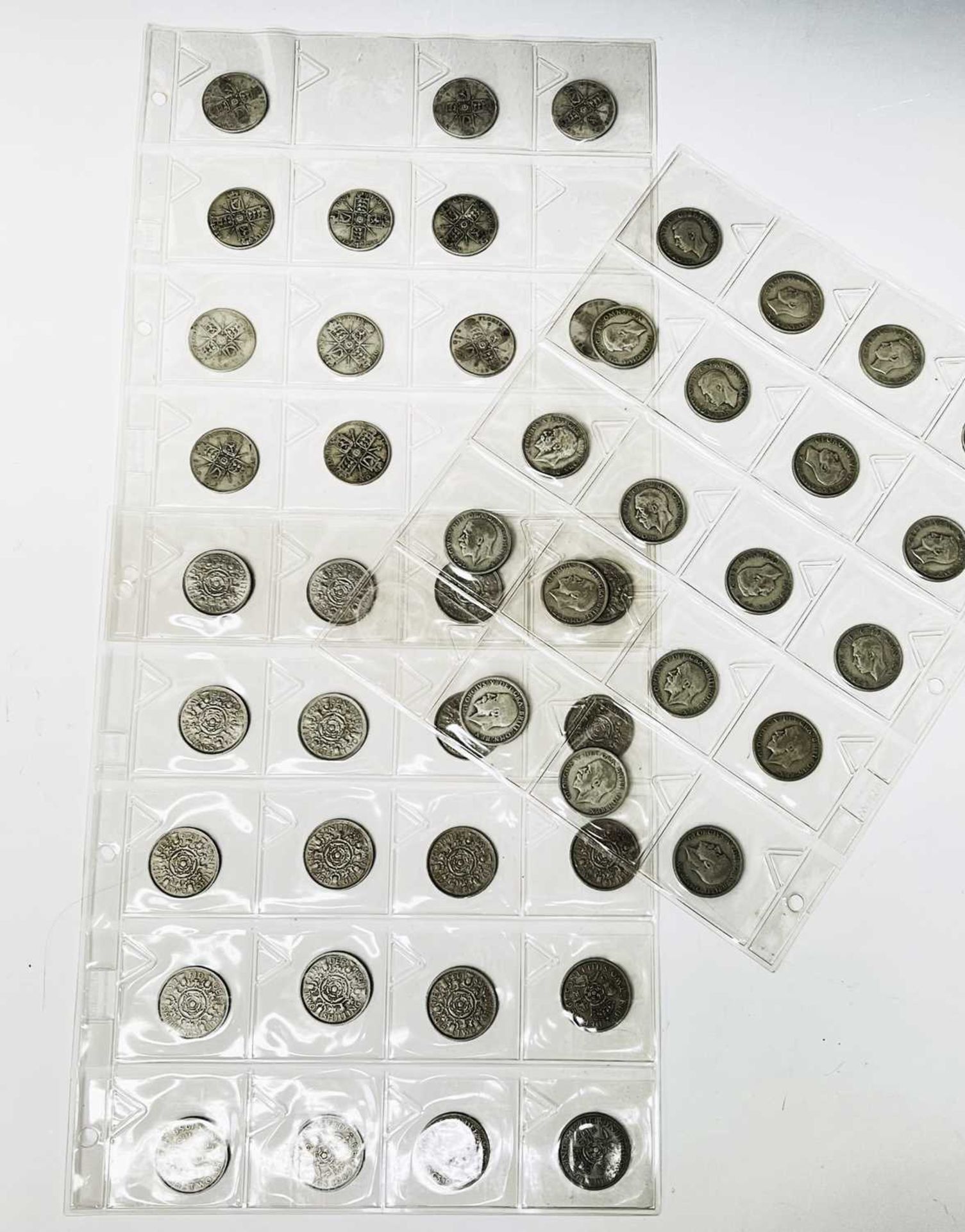 Great Britain 2 Shilling coinage. Comprising 31 pre 1947 silver coins (face £2.10) and 20 cupro-