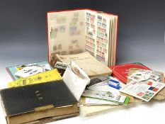 Accumulation of World Stamps and Accessories. A box containing sparsely filled Imperial Albums (a.f)