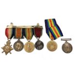 WWI Medals. 1914/15 trio and 1935 Jubilee Medal to Sgt W.J. Grooby Military Foot Police - lot also