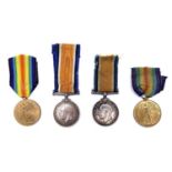1st World War pairs (x 2) Comprising a) British War Medal and Victory Medal awarded to 88697 Private