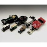 Burago 1/18 Scale Die Cast Cars (x4) etc. Comprising: Jaguar SS100, Ferrari Testarossa, Mercedes