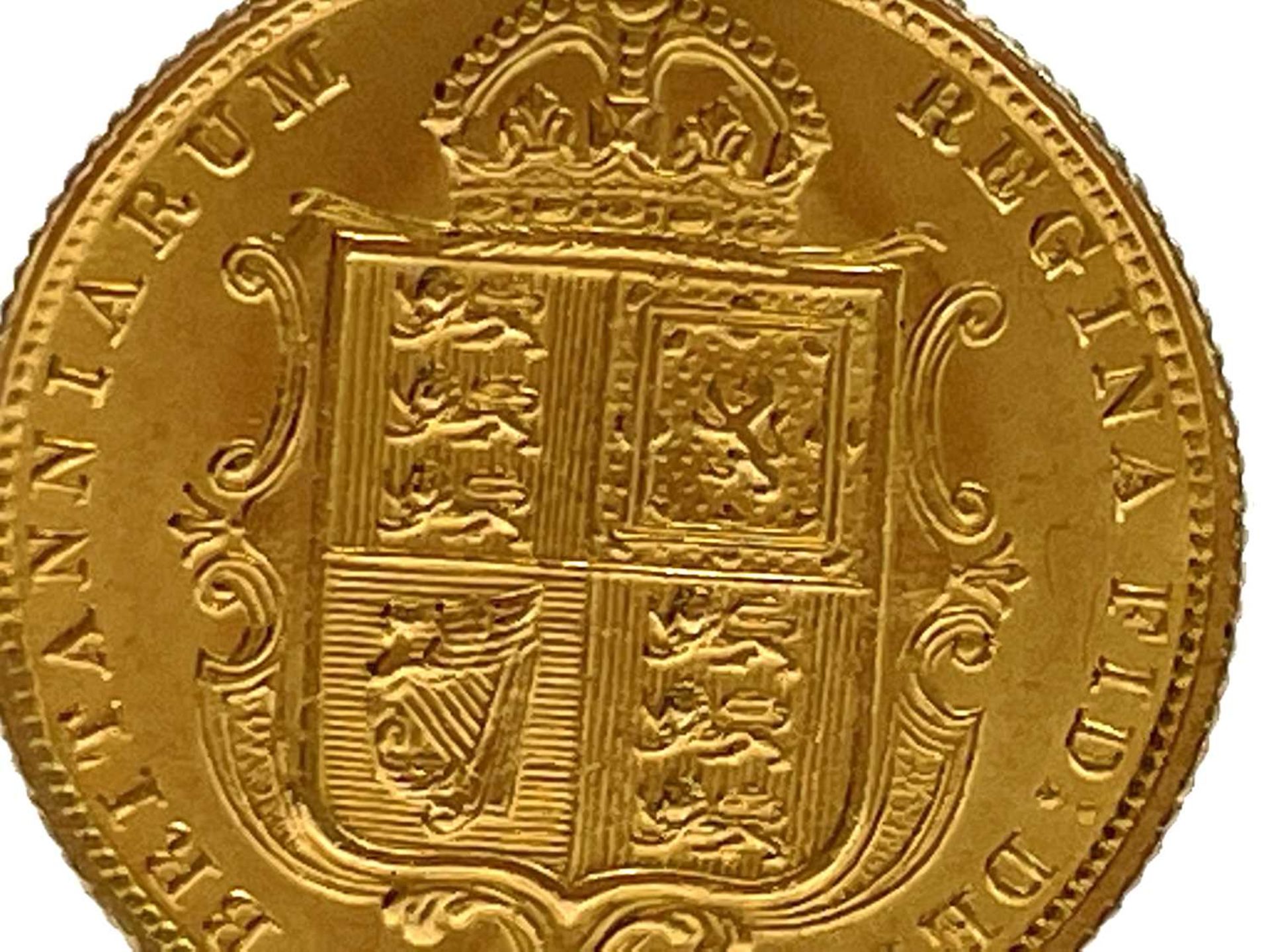 Great Britain Gold Half Sovereign 1887 Queen Victoria Shield Jubilee head UNC Condition: please - Image 6 of 6