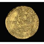 Great Britain Gold Noble Edward III Pre treaty coinage - ie: pre 1362. Apparently found on a farm at