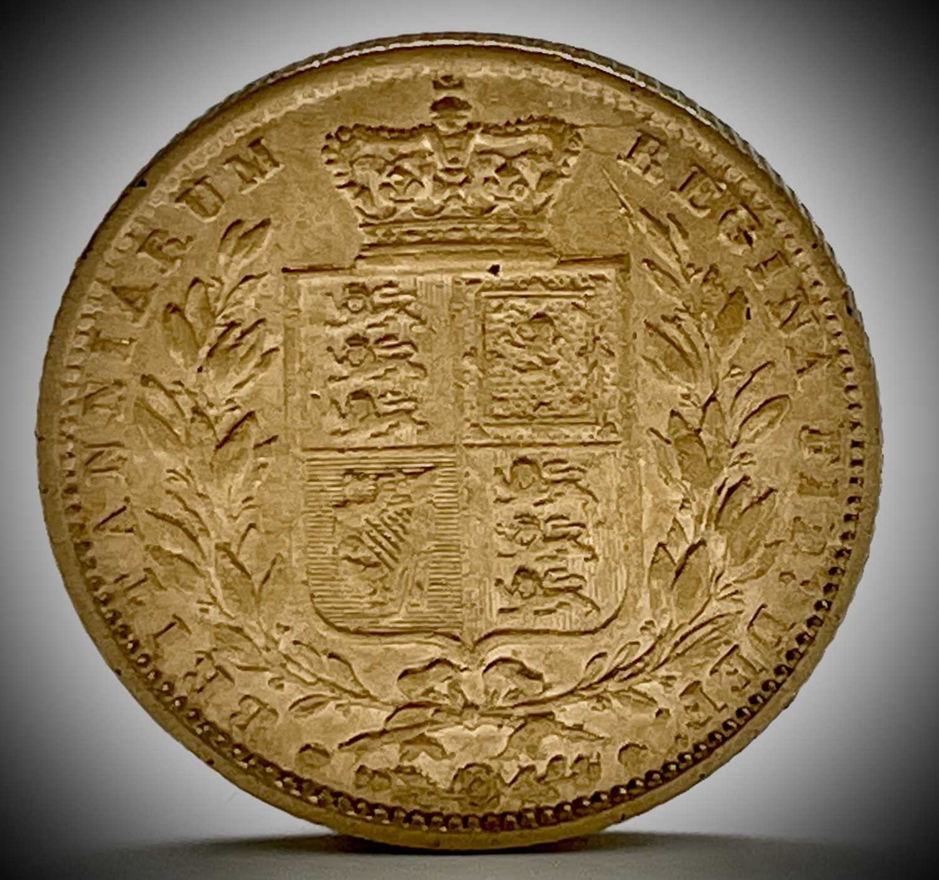 Great Britain Gold Sovereign 1849 Queen Victoria Shield Back low mintage Condition: please request a