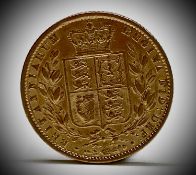 Great Britain Gold Sovereign 1861 Queen Victoria Shield Back Condition: please request a condition