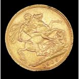 Great Britain Gold Sovereign 1909 slight EK Edward VII Condition: please request a condition