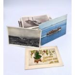 A small box containing approx 150 postcards including a few Cornwall, real photographic Wales and