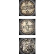 Great Britain Silver 6d Queen Anne (x3) Comprising: a) 1703 Vigo circa VF. b) 1711 VF+. c) 1711 -