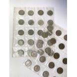 Great Britain Halfcrown coinage. Comprising 28 pre 1947 silver coins (face £3.50) and 20 cupro-