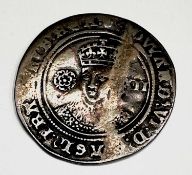 Edward VI Shilling 1551-3 Facing Bust mm.tun - creased. Condition: please request a condition report