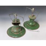 Railwayana - Railway Station gas lamps (x2). Comprising a pair of Southern Railway / B.R Southen