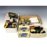 Diecast Motor Vehicles / Matchbox Railway Items. A lidded plastic tub containing a quantity of