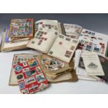 GB & World Stamps A box containing 2 well filled looseleaf and 3 other small albums plus a